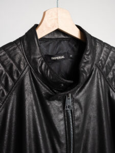 IMPERIAL Giubbino biker leggero con zip e tasche effetto used U3025541 Nero (10)