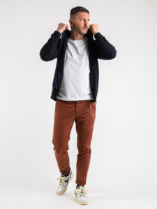 IMPERIAL Maglione cardigan con cappuccio M3614NEWS Blu (1)