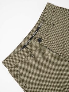 IMPERIAL Pantalone da abito misto lana in fantasia pied de poule PWB0EMR Verde:Moro1