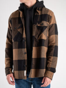 ONLY&SONS Camicia in flanella a quadri con tasche MILO 22019854 Partridge (4)