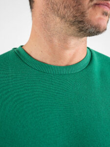 ONLY&SONS Felpa girocollo felpata CERES 22018683 Verdant Green (3)