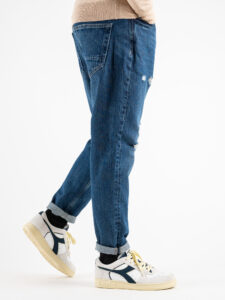 ONLY&SONS Jeans carrot e cropped con rotture AVI BEAM 22022959 Blue Denim (2)