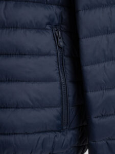 OVER-D Piumino leggero bicolore con cappuccio J02 BluRoyal (1)