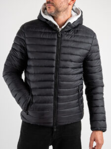 OVER-D Piumino leggero bicolore con cappuccio J02 BluRoyal (3)