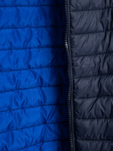 OVER-D Piumino leggero bicolore con collo coreana J03 BluRoyal (3)
