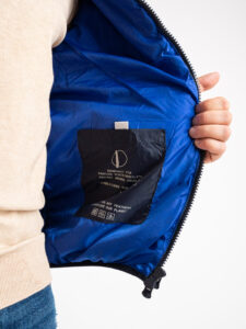 OVER-D Piumino leggero bicolore con collo coreana J03 BluRoyal (6)