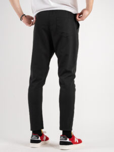 Pantalaccio morbido in poliviscosa con coulisse 5100 Nero3