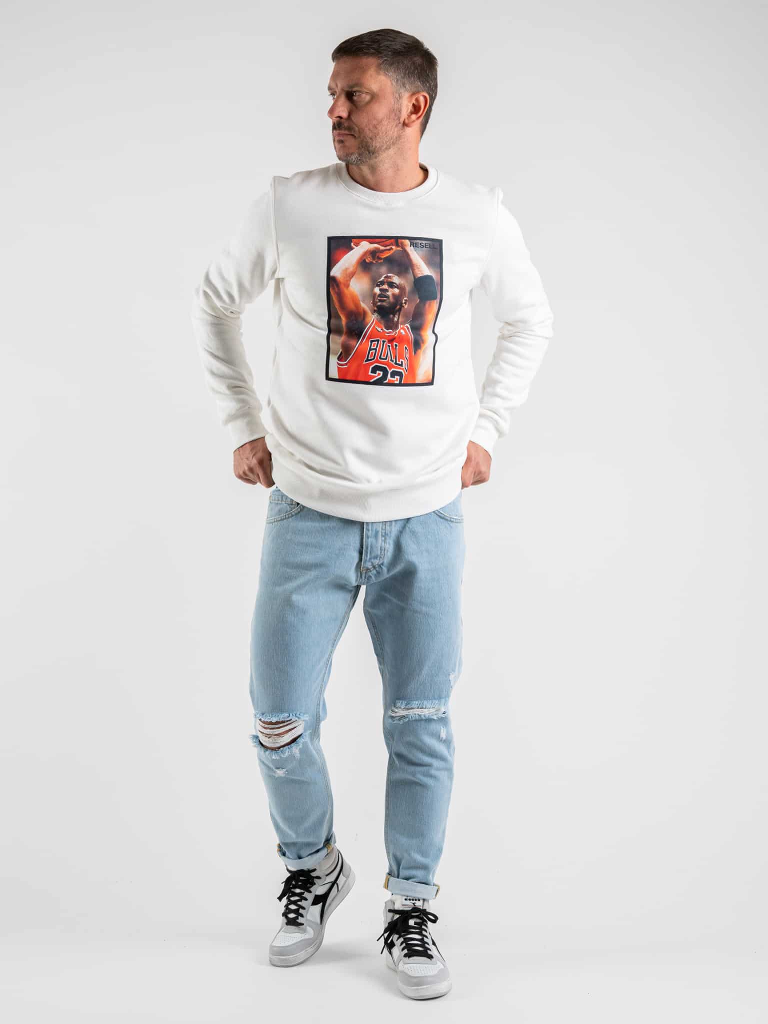Felpa jordan on sale girocollo