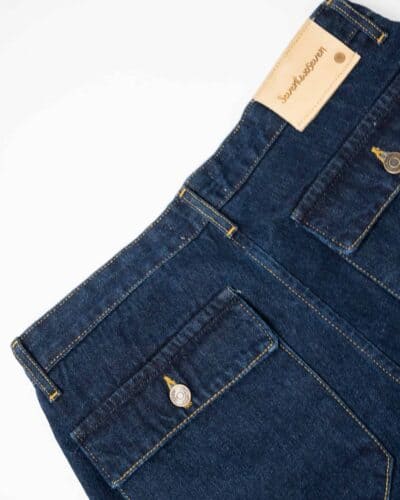 SEVENTWOSEVEN Jeans lavaggio scuro senza rotture con tasconi 110C Blu10 MOD MOD Jeans work lavaggio scuro senza rotture con tasconi 110/C Blu