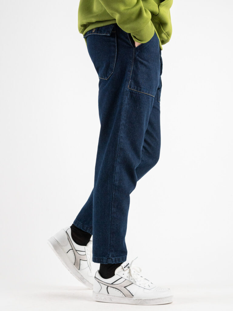SEVENTWOSEVEN Jeans lavaggio scuro senza rotture con tasconi 110C Blu6 MOD MOD Jeans work lavaggio scuro senza rotture con tasconi 110/C Blu