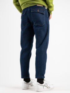 SEVENTWOSEVEN Jeans lavaggio scuro senza rotture con tasconi 110:C Blu7