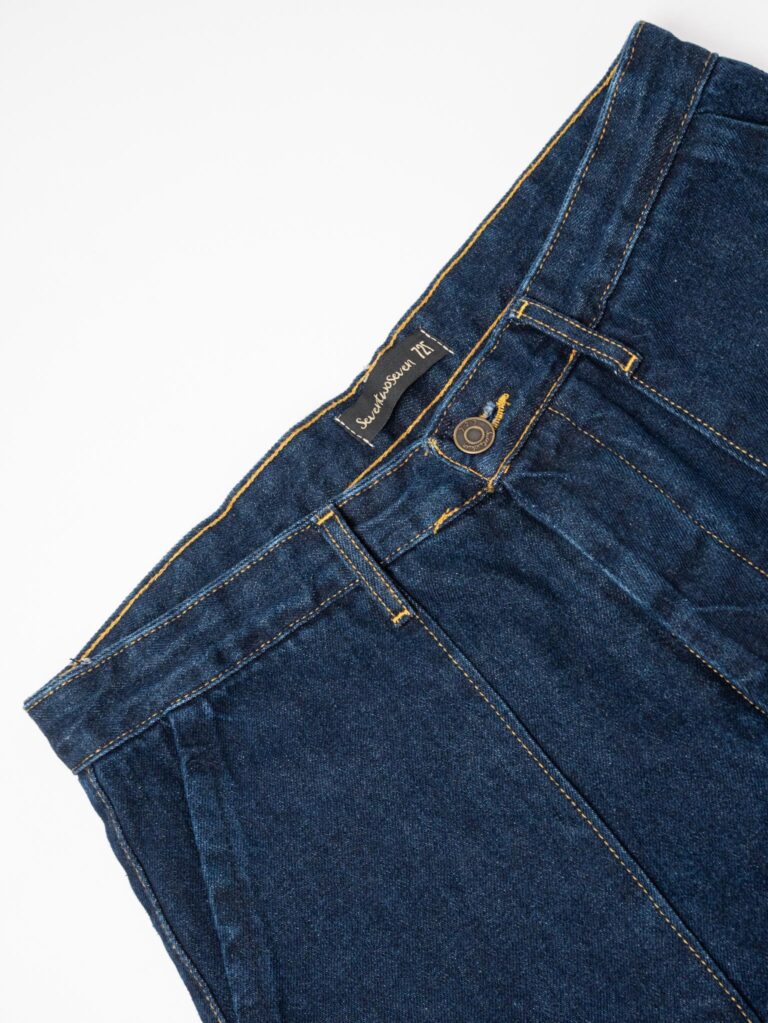 SEVENTWOSEVEN Jeans lavaggio scuro senza rotture con tasconi 110C Blu9 MOD MOD Jeans work lavaggio scuro senza rotture con tasconi 110/C Blu