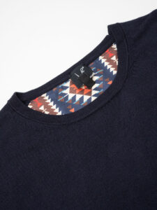 V2 Maglione girocollo basico con taschino AZTECO 23 Blu (7)