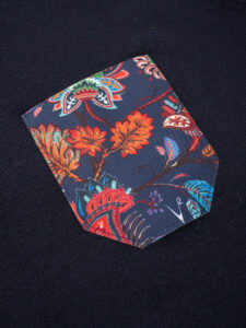 V2 Maglione girocollo basico con taschino FLOREALE 20 Blu (3)
