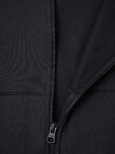 ADIDAS Felpa con zip,cappuccio e logo HK4460 Nera