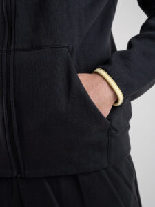 ADIDAS Felpa con zip,cappuccio e logo HK4460 Nera (3)