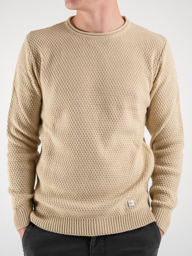 BL11 Maglione girocollo misto lana lavorato BELLINI Beige 2 BL.11 BL11 Maglione girocollo misto lana lavorato BELLINI Beige