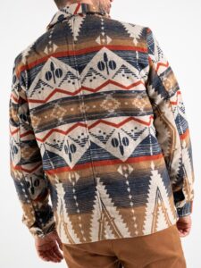 GIANNI LUPO Giubbino in misto lana fantasia azteca GL5066 Beige (1)