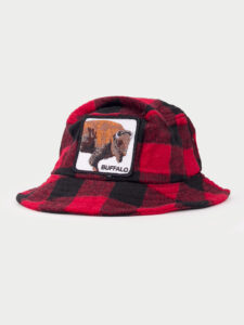 GOORIN BROS Bucket scozzese con patch stampa BUFFALO2