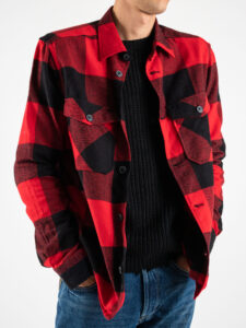 ONLY&SONS Camicia in flanella a quadri con tasche MILO 22019854 Fiery Red (3)