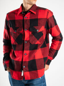 ONLY&SONS Camicia in flanella a quadri con tasche MILO 22019854 Fiery Red (9)