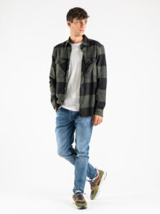 ONLY&SONS Camicia in flanella a quadri con tasche MILO 22019854 Forest Night (1)