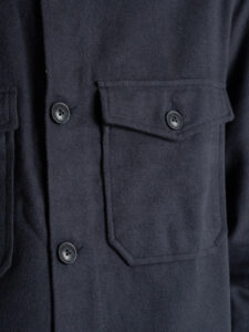 ONLY&SONS Camicia in flanella tinta unita con tasche MILO 22020603 Dark Navy (8)