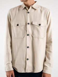 ONLY&SONS Camicia in flanella tinta unita con tasche MILO 22020603 Pelican (13)
