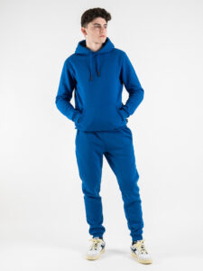 ONLY&SONS Felpa con cappuccio felpata CERES 22018685 True Blue (1)