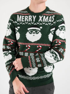 ONLY&SONS Maglione girocollo fantasia Natalizia XMAS SANTA 22023994 Eden (2)
