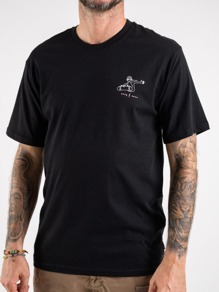 ONLY&SONS T-shirt in cotone con stampa skater fronte/retro SMITH 22024277 Black