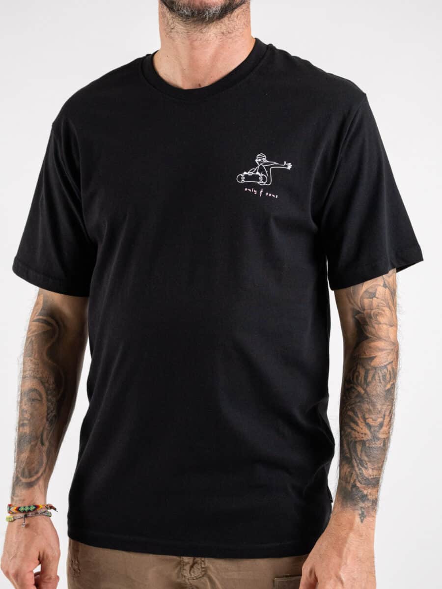 ONLY&SONS T-shirt in cotone con stampa skater fronte/retro SMITH 22024277 Black