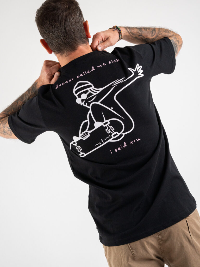 ONLY&SONS T-shirt in cotone con stampa skater fronte/retro SMITH 22024277 Black - immagine 7