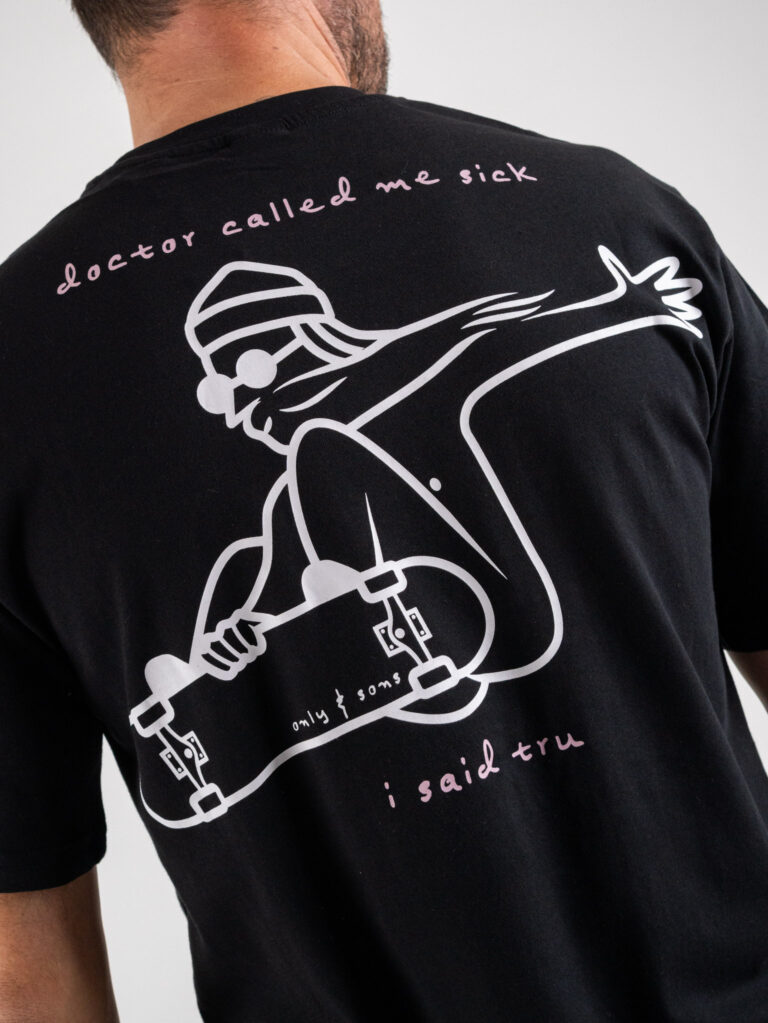 ONLY&SONS T-shirt in cotone con stampa skater fronte/retro SMITH 22024277 Black - immagine 6