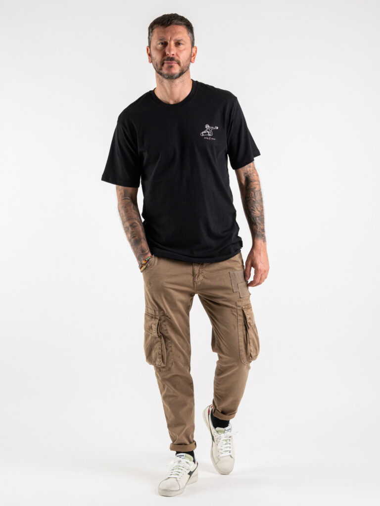 ONLY&SONS T-shirt in cotone con stampa skater fronte/retro SMITH 22024277 Black - immagine 2