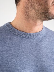 OVER-D Maglione girocollo basico M05 Denim (1)