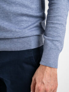 OVER-D Maglione girocollo basico M05 Denim (2)