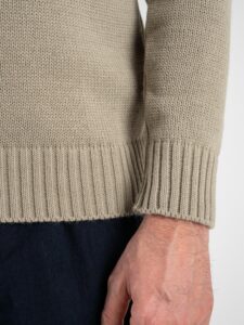 AKIRO’ Dolcevita in maglia calda misto lana tinta unita AK82558 Sabbia (1)
