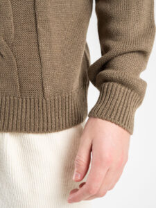AKIRO’ Dolcevita in maglia con trecce TF188 Tortora (4)