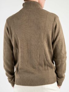 AKIRO’ Dolcevita in maglia con trecce TF188 Tortora (5)