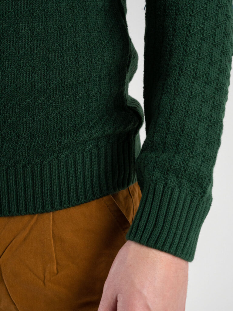 AKIRO Maglione girocollo lavorato con taschino AKW260 Verde 4 AKIRO' AKIRO’ Maglione girocollo lavorato con taschino AKW260 Verde