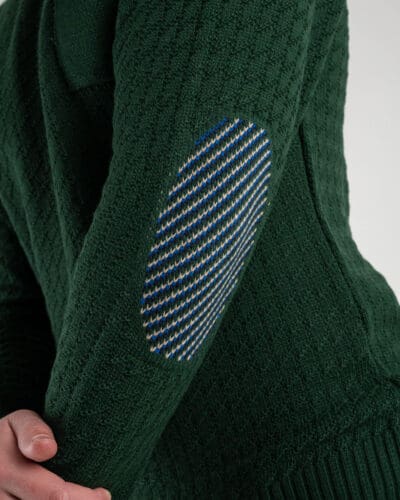 AKIRO Maglione girocollo lavorato con taschino AKW260 Verde 5 AKIRO' AKIRO’ Maglione girocollo lavorato con taschino AKW260 Verde