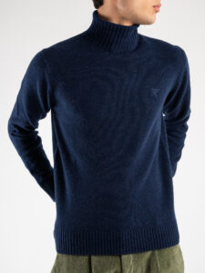 BERNA Dolcevita LAMBSWOOL logo ricamo 223003 Inchiostro (3)