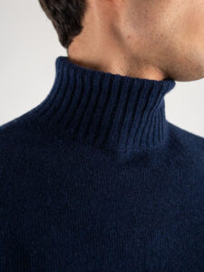 BERNA Dolcevita LAMBSWOOL logo ricamo 223003 Inchiostro (4)