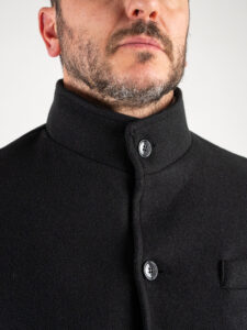 Cappotto basico con collo coreana e taschino CAP2202 Beige11