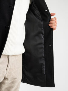 Cappotto basico con collo coreana e taschino CAP2202 Beige9