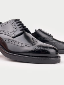 ESTASI Francesina in pelle Made In Italy LUDOVICA Nera3