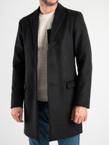 IMPERIAL Cappotto basico con scollo a v K714AEWFGR Nero (6)