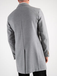 IMPERIAL Cappotto microfantasia scollo a v con taschino K5441K2108 Grigio (10)