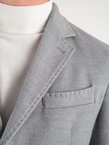 IMPERIAL Cappotto microfantasia scollo a v con taschino K5441K2108 Grigio (7)